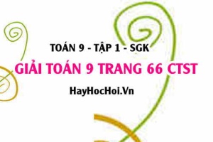 Giải Toán 9 trang 66 tập 1 Chân trời sáng tạo SGK